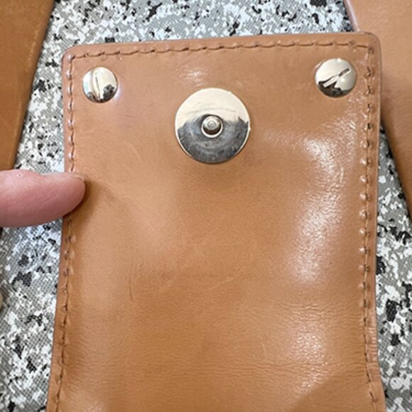 Authentic Bvlgari Grey Wool Shoulder Satchel Handbag - Picture 6 of 15